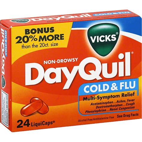 Vicks Dayquil Multi Symptom Cold Flu Relief Liquicaps Stuffing Foodtown