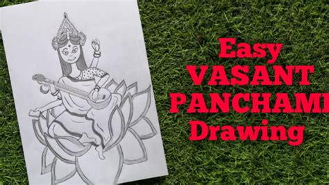 How To Draw Easy Vasant Panchami Drawing Youtube