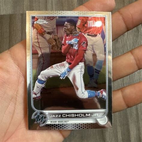 Jazz Chisholm Jr Miami Marlins Topps Chrome Baseball Ebay