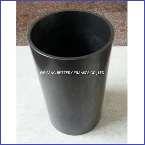 Silicon Carbide Ceramic Bushing Liner Sic Tube Sisic Grinding Barrel