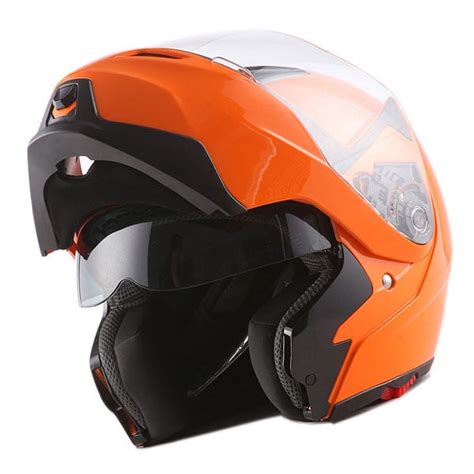 Storm Motorcycle Street Bike Modular Flip Up Dual Visor Sun Shield