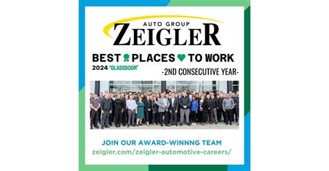 Glassdoor Honors Zeigler Auto Group For A Second Consecutive Year With