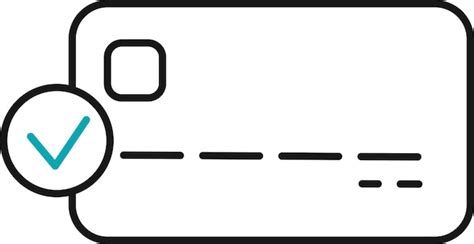 Successful Payment Via Credit Bank Card Debit Card Icon With Verified
