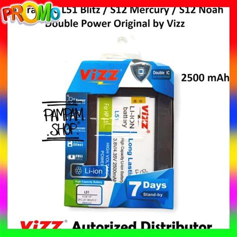 Jual Acc Hp Baterai Vizz Double Power Original Spc L51 Blitz S12