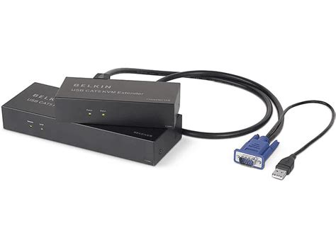 Belkin Omniview® Usb Cat5 Extender And Kvm Switch Negro Interruptor Kvm