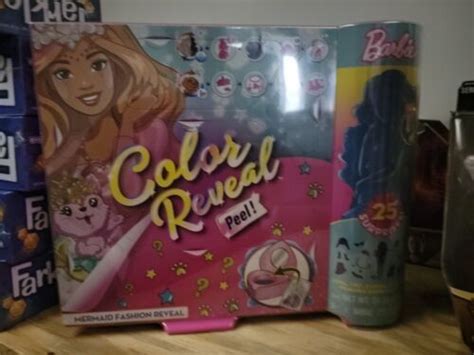 Barbie Color Reveal Peel Doll Set With 25 Surprises Mermaid Fashion