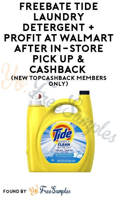 Freebate Tide Laundry Detergent Profit At Walmart After In Store Pick