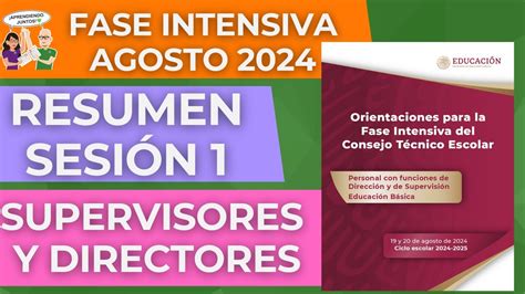 CEAA FASE INTENSIVA Directores y Supervisores Resumen Sesión 1