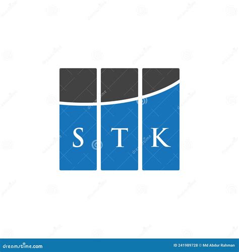 Stk Letter Logo Design On White Background Stk Creative Initials