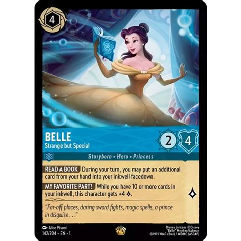 Belle Strange But Special 142204 Legendary Disney Lorcana The First