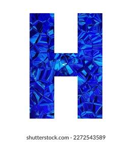 Letter H Alphabet Low Poly Alphabet Stock Vector Royalty Free