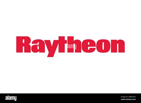 raytheon logo white background stock photo alamy
