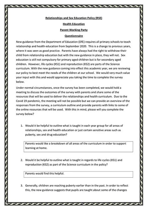 Father Outraged Over Compulsory Sex Education Lessons Pulls Daughter From School