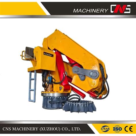 Cns Machinery 12V 24V Electric Hydraulic Knuckle Boom Deck Crane 8 Ton