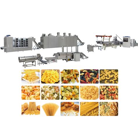 Industry Automatic Big Yield Pasta Maker Macaroni Making Machine Spaghetti Fusilli Conchiglie