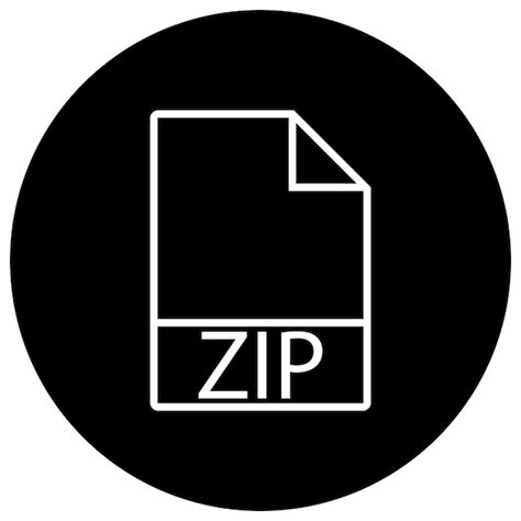 Vector De Icono De Archivo Zip Vector Premium