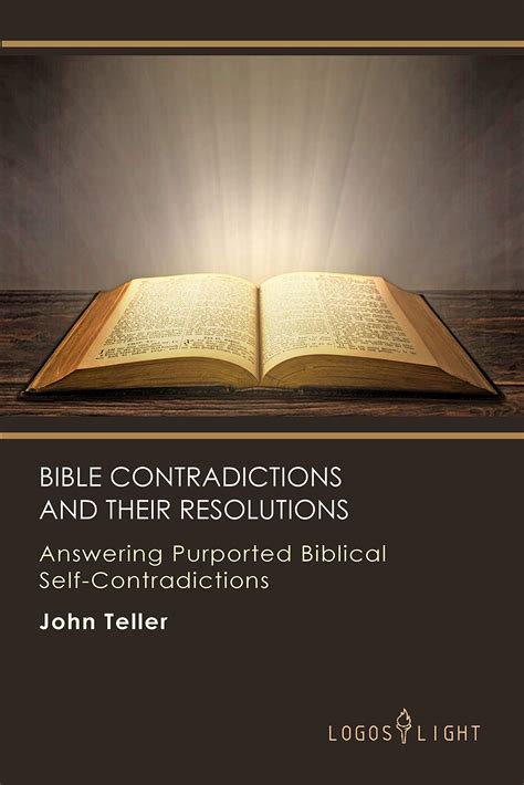 Bible Contradictions And Their Resolutions Answering Purported