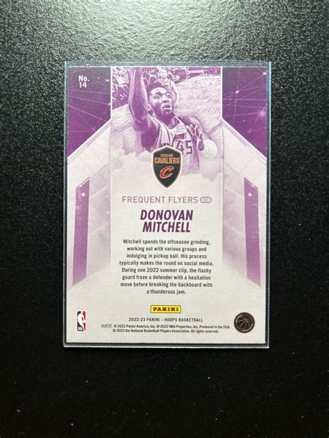 Donovan Mitchell Hologram 2022 23 NBA Hoops 14 Frequent Flyer Holo EBay