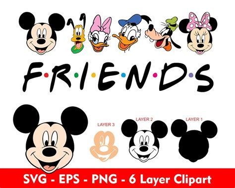 Mouse Friends Svg Mickey Friends Svg Mickey Svg Minnie Svg Etsy