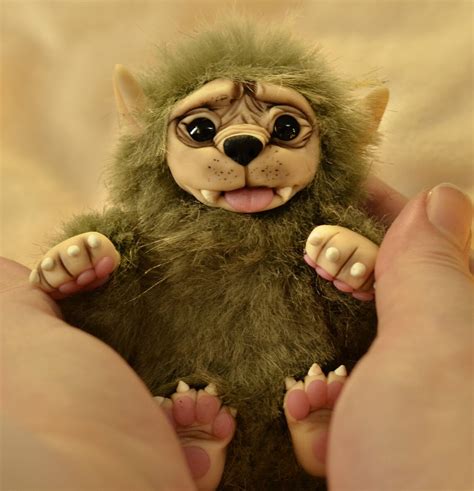 Tiny Werewolf Ooak Handmade T Furry Animal Kawaii Plush Etsy