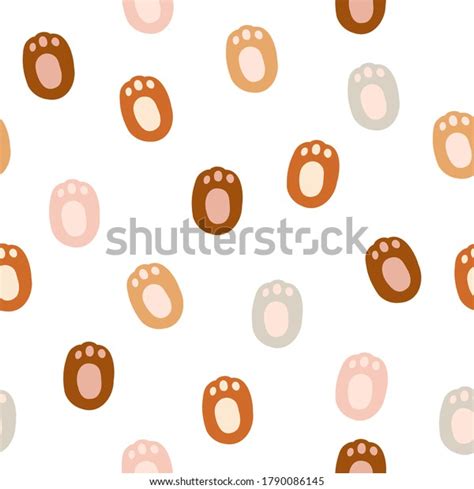 흰 바탕에 매끄러운 무늬가 있는 동물발자국 스톡 벡터 로열티 프리 1790086145 Shutterstock