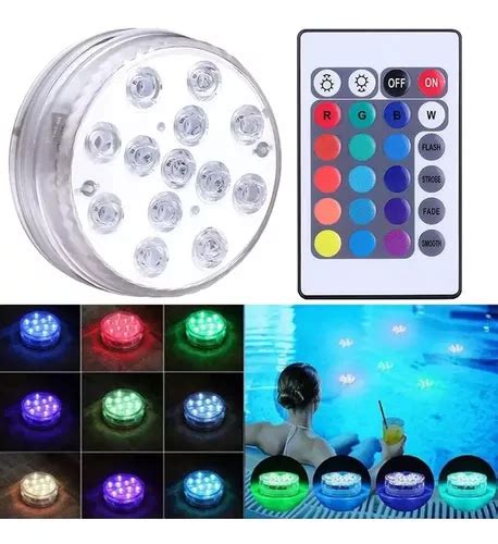 X Luces Foco Luz Led Piscina Ip Rgb Sumergible Control Cuotas