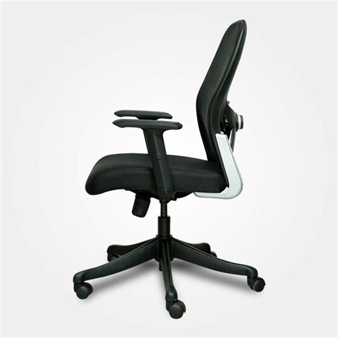 Mesh Mid Back Geeken Office Chairs Adjustable Arm Black At Rs