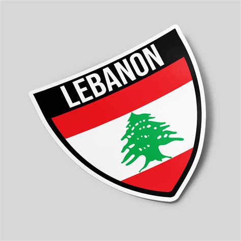 Lebanon Shield Flag Gostickme