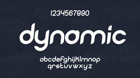 Vector Dynamic Font Italic Style 7656105 Vector Art At Vecteezy