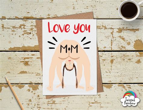 Funny Naked Lady Card Funny Mothers Day Card Funny Birthday Etsy
