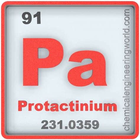 Protactinium Element Properties And Information Chemical Engineering