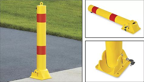 Folding Bollards, Fold Down Safety Bollards in Stock - ULINE