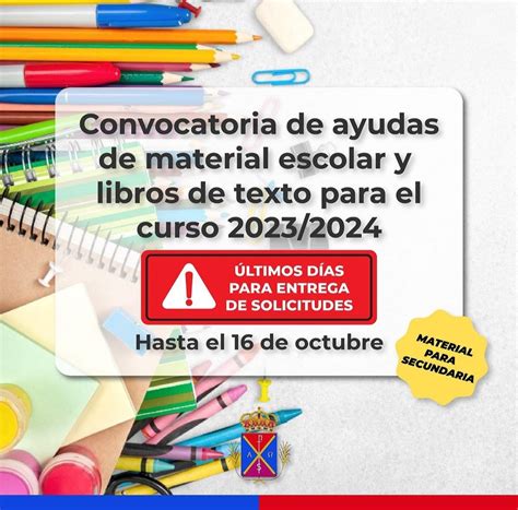 Ayudas De Material Escolar Y Libros De Texto