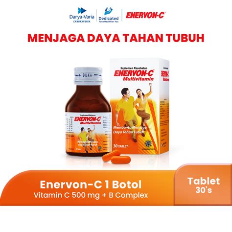 Jual Enervon C Vitamin C Dan B Complex Suplement Daya Tahan Tubuh Isi