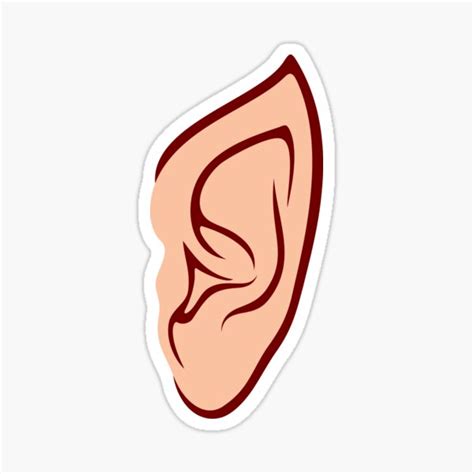 Elf Ear Sticker For Sale By TribaliumArt Redbubble