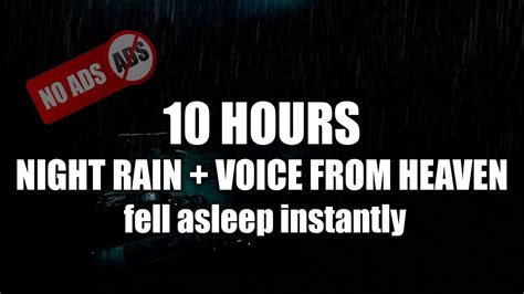 100 Works Light Rain At Night 10 Hours Voice From Heaven For Sleep