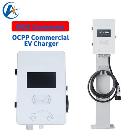 Ce Certified Commercial Electric Vehicle Charging Pile Kw Kw A