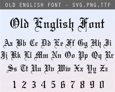 old english fonts svg in 2023 | Tipografi, Inspirasi tipografi, Gambar