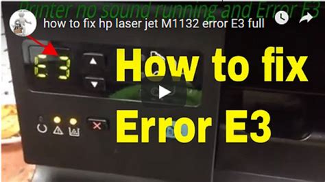 Electronic168 How To Fix Hp Laserjet M1132 Error E3 Full Hot Sex Picture