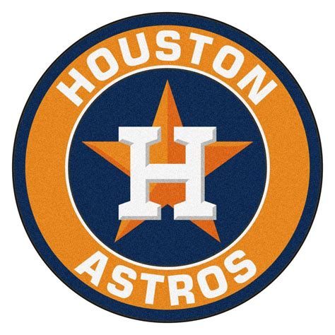 Fanmats Mlb Houston Astros Orange 2 Ft 3 In X 2 Ft 3 In Round