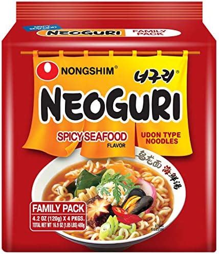 Nongshim Neoguri Spicy Seafood With Udon Style Noodle Ounce