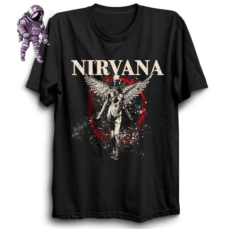 Camisa Nirvana Camiseta De Banda De Rock N Roll Unissex 100 Algodão