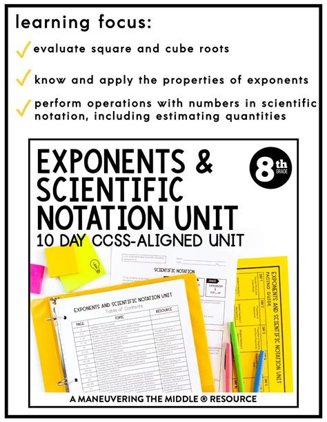 Unit Exponents And Scientific Notation