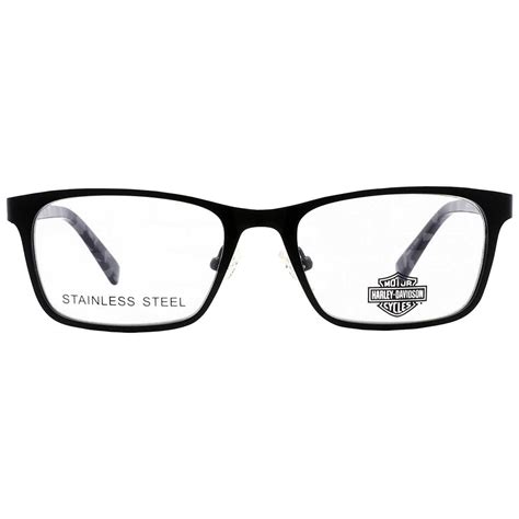 Harley Davidson Demo Rectangular Unisex Eyeglasses Hd0136t 002 48