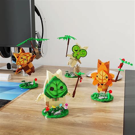 The Legend Of Zelda Korok Yahaha Building Blocks Set Zelda Plush Shop Official Zelda Plush Store