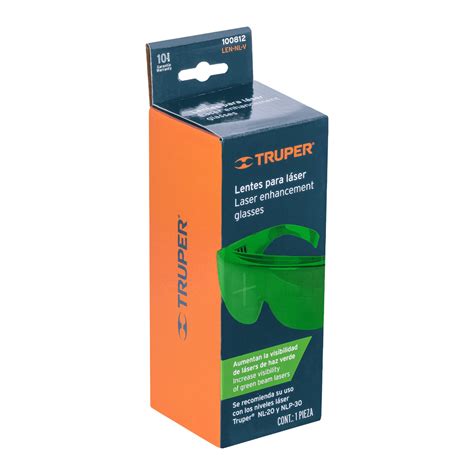 Ficha Tecnica Lentes de seguridad para láser verde Truper