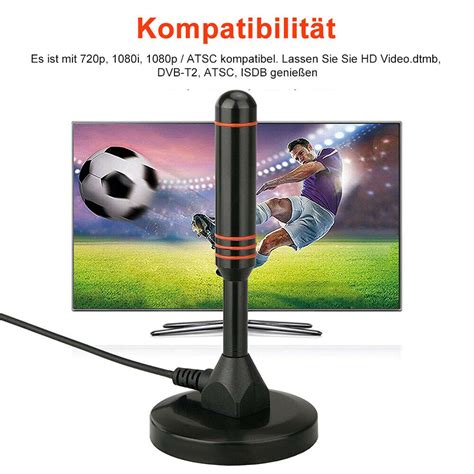 Dvb T Antenne Full Hd Tv Terrestrisch Aktiv Zimmerantenne Dbi M