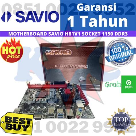 Jual Motherboard Savio H V Intel H V Socket Lga Ddr Shopee