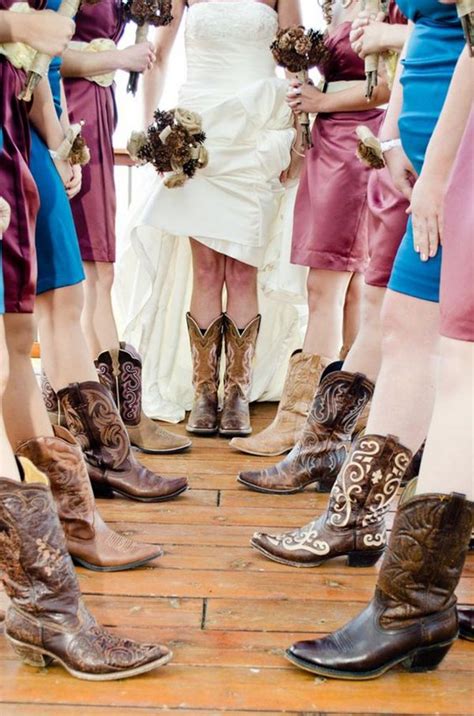 40 Rustic Country Cowgirl Boots Fall Wedding Ideas Dpf