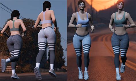 Mp Female Tight Fabric Gymnastic Leggings Top Full Body Mod GTA5